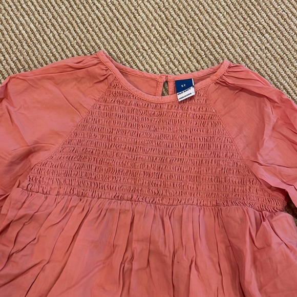 Old Navy 5T coral blouse - Picture 3 of 4